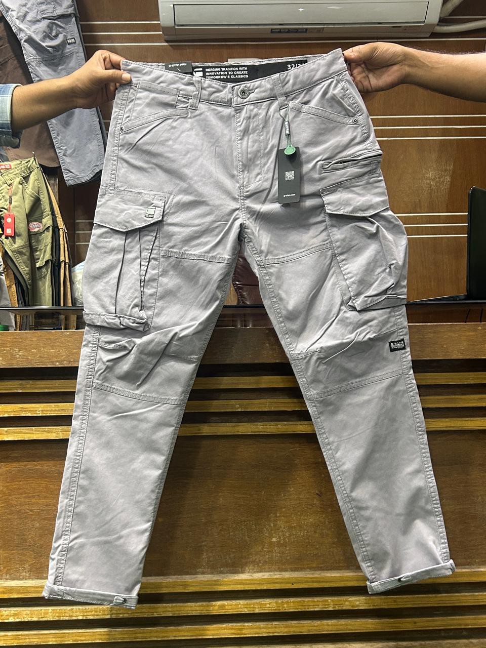 Men's Stylish Premium Cargo Pant(Fita-Light Ash)