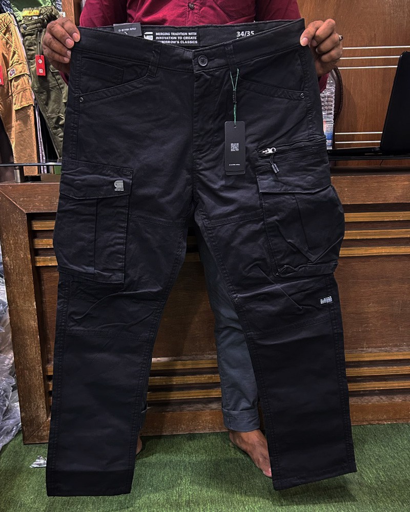 Men's Stylish Premium Cargo Pant(Fita-Black)